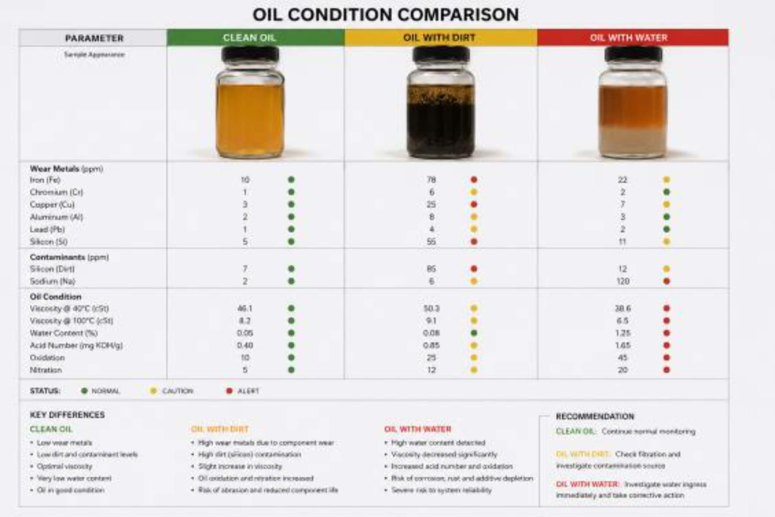 Oil Condition Comparison